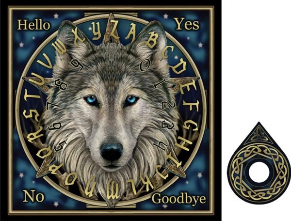 Artist Collections~ Wolf Lisa Parker Spirit Board 39cm Blue