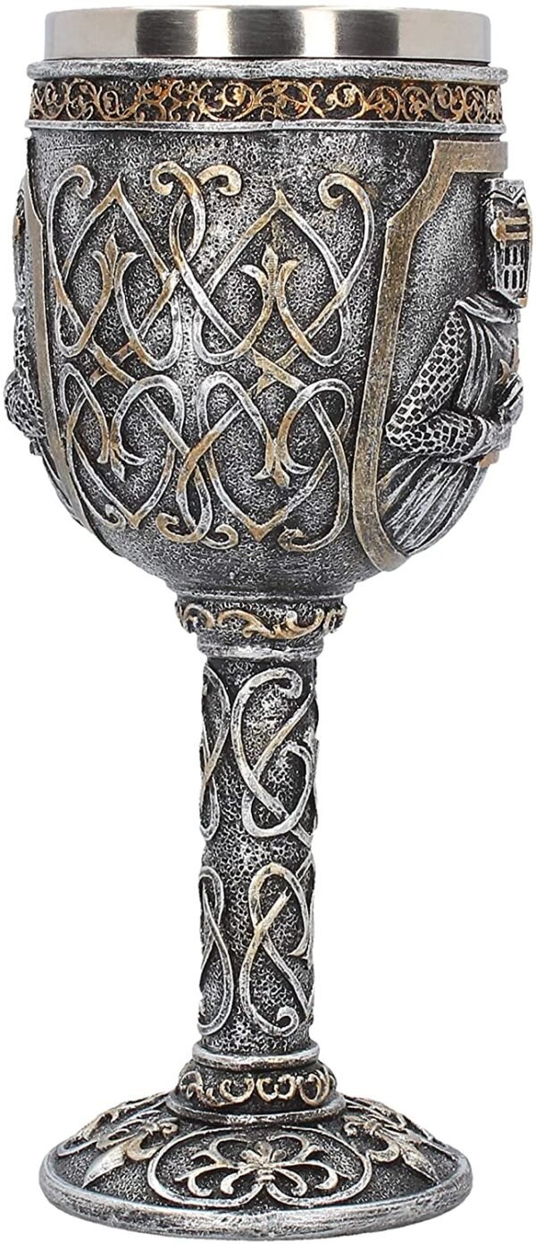 Magicun N.Giftware~Armoured Goblet Goblet 22cm Grey