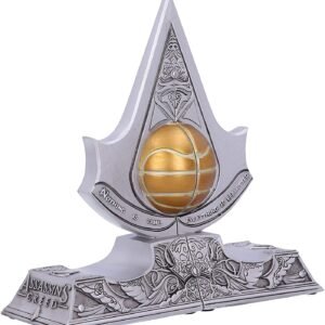 Gaming collectables~ Officially Licensed Assassin's Creed Apple of Eden Resin Bookends, Silver, 18.5cm