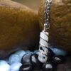 Witchcraft~Moonstone Crystal Healing Necklace - for Crown Chakra. Brings Hope, Luck and Abundance. Relieves Emotional Stress. Enhances Intuition, Psychic Abilities and Stability| with Stylish Chain