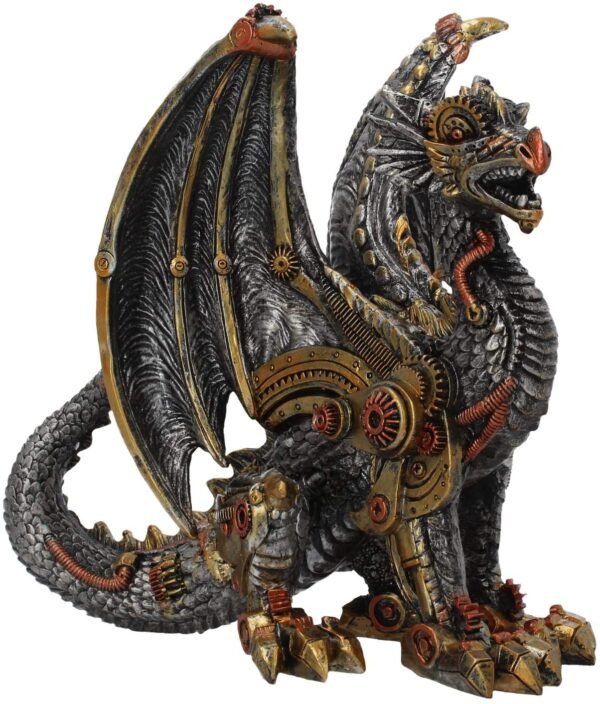 Steampunk Collection~Mechanical Protector Figurine 24cm Silver
