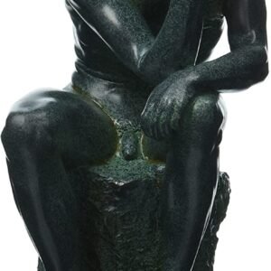 Magic  Collection~Design Toscano QL0197710 Rodin's Thinker Man Statue, Medium, 10 Inch, Polyresin, Bronze Verdigris Finish