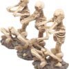 Dark Collection~AL50292 See No, Hear No, Speak No Skeletons Figurine , Ivory