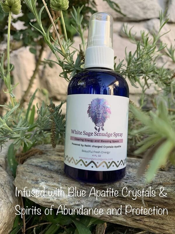 Witchcraft~White Sage Smudge Spray Cleanses Negative Energy. Infused with Spirits of Protection and Abundance. Best Alternative to Sage Smudge Sticks