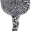 Magicun N.Giftware~Baphomet Goblet 17.5cm Silver, Resin w/Stainless Steel Insert