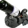 Animal Collection~ EXA80004 Guzzlers Elephant Wine Bottle Holder 21cm Grey