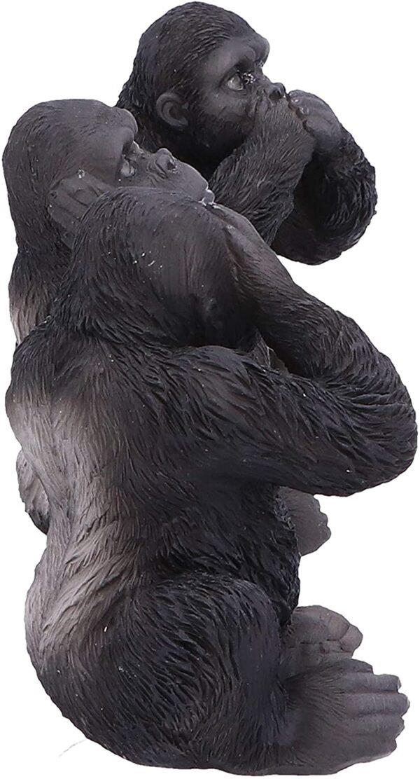 Animal Collection~ Three Wise Apes 8cm, Resin, Black
