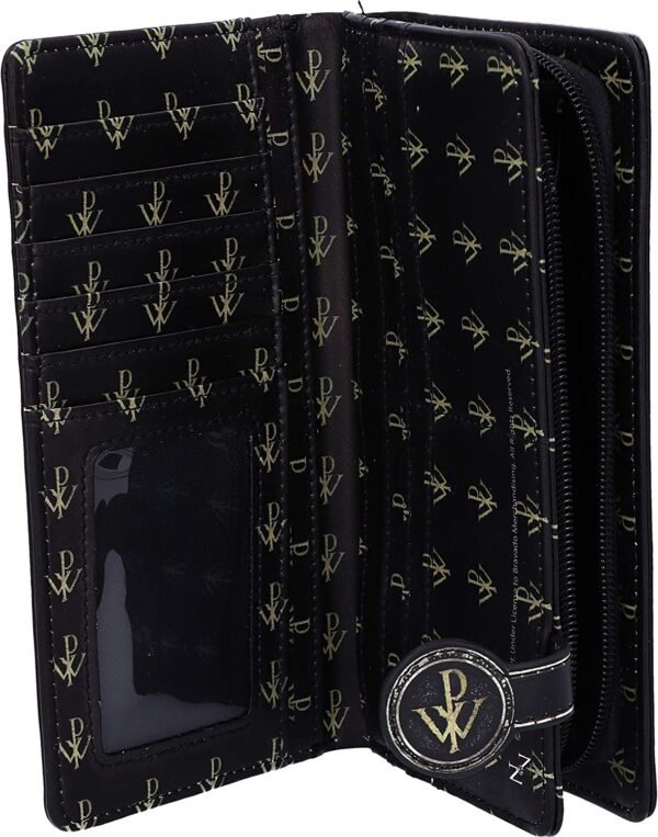 Band Merchandise~ Officially Licensed Powerwolf Kiss of The Cobra King Embossed Womens Purse, Black, 18.5cm