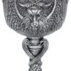 Magicun N.Giftware~Baphomet Goblet 17.5cm Silver, Resin w/Stainless Steel Insert