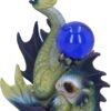 Fantasy Collection~ Playful Hatchling Dragon Figurine, Green/Purple, 14cm