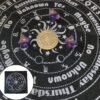 12 Constellations Tarot Tablecloth, Velvet Divination Altar Cloth Board Game Flannel Tarot Card Mat   Witchcraft Supplies