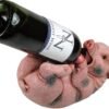 Animal Collection~ EXA80011 Guzzlers Pig Wine Bottle Holder 21cm Pink