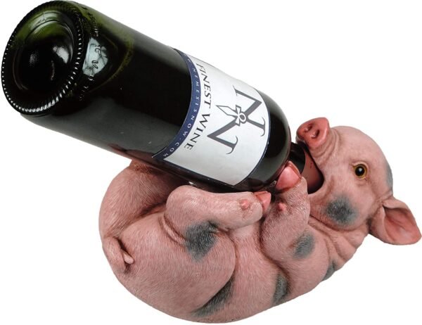 Animal Collection~ EXA80011 Guzzlers Pig Wine Bottle Holder 21cm Pink