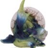Fantasy Collection~ Hatchling's Rest Dragon Figurine, Green/Purple, 12cm
