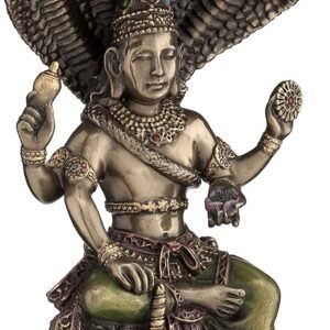 81VTfu4qymL._AC_SL1500 Magic Collection~Shesha Vishnu Sheshanaga Statue Sculpture 7.2" Tall