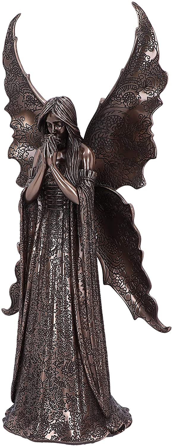 Artist Collections~ Anne Stokes Only Love Remains Bronze Gothic Fairy Angel Figurine, 36cm