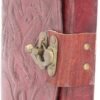 Fantasy Collection~ Double Dragon Leather Journal With Lock 20cm Brown