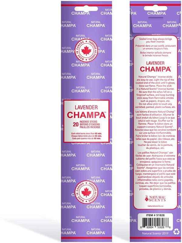 Witchcraft~Dragons Blood Champa 11" Incense Sticks Pack of 20 Each Long Lasting Aroma Stick Lasts 60+ Minutes Pure Ingredients Make These Agarbathi Perfect for Environmental Scenting and Aromatherapy