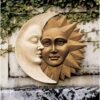 Magic  Collection~Design Toscano NG32758 Celestial Harmony Sun and Moon Outdoor Wall Sculpture, 15 Inch, Faux Ivory and Gold