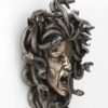 Magic  Collection~7 1/4 Inch Greek Head Of Medusa Wall Plaque Cold Cast Resin Antique Bronze Finish Wall Sculpture Home Decor