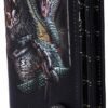 Band Merchandise~ Officially Licensed Powerwolf Kiss of The Cobra King Embossed Womens Purse, Black, 18.5cm