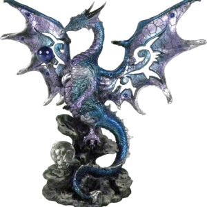 Fantasy Collection~ Blue Dragon Protector Figurine 26cm Blue