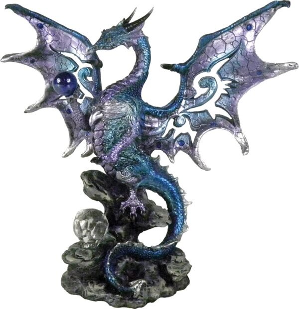 Fantasy Collection~ Blue Dragon Protector Figurine 26cm Blue