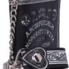 Wiccan Collection~Spirit Board Embossed Purse Ouija Wallet Black 18.5cm, 11cm