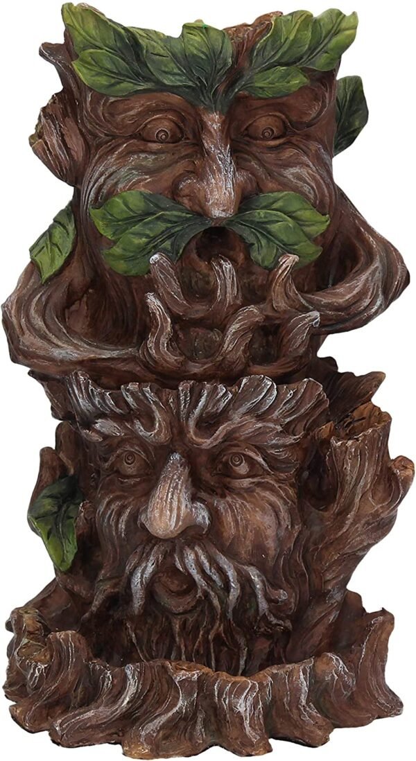 Light Collection~Forest Elders Backflow Incense Burner 19cm, Brown