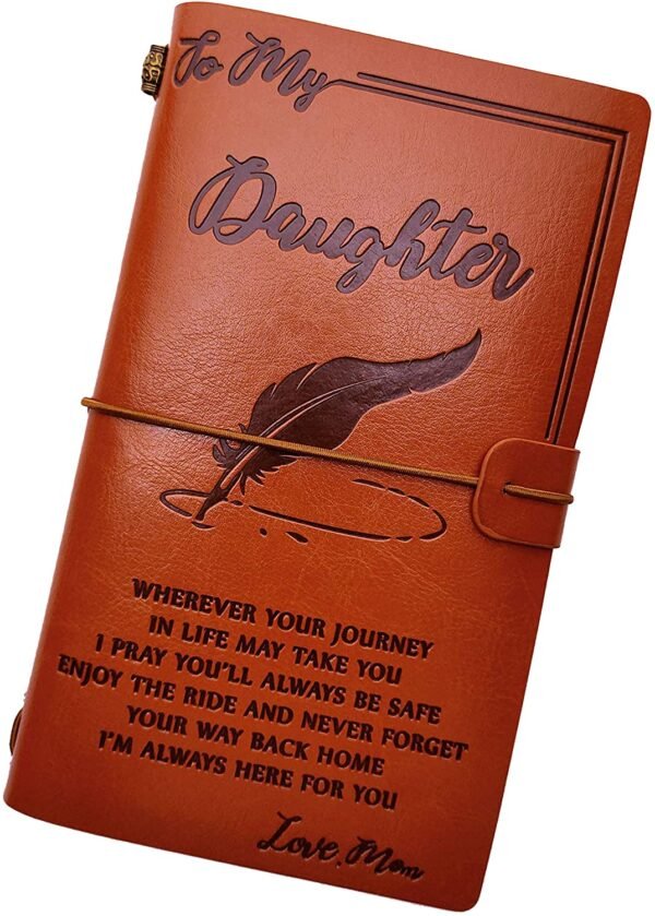 Witchcraft~to My Granddaughter Leather Journal -Follow Your Dreams and Remember to Be Awesome I’ll Always Be with You - 2 Refillable Notepads Writing Diary Gift for Girls(to Granddaughter)