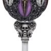 Dark Collection~B4725P9 Edgar's Raven Goblet 18cm, Resin w. Stainless Steel