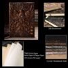 Witchcraft~3D Phoenix Vintage Leather Journal Writing Notebook with Pen Set,Antique Handmade Leather Daily Notepad Sketchbook,Travel Diary&Notebooks to Write in,Gift for Men Women