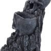 Magicun N.Giftware~Skull Backflow Tower Incense Burner 17.5cm Black, Resin