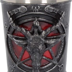 Dark Collection~B4475N9 Baphomet Shot Glass 7cm Black
