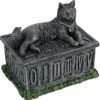 Nemesis Now Fortune's Keeper Tarot Box 17cm Black, Resin