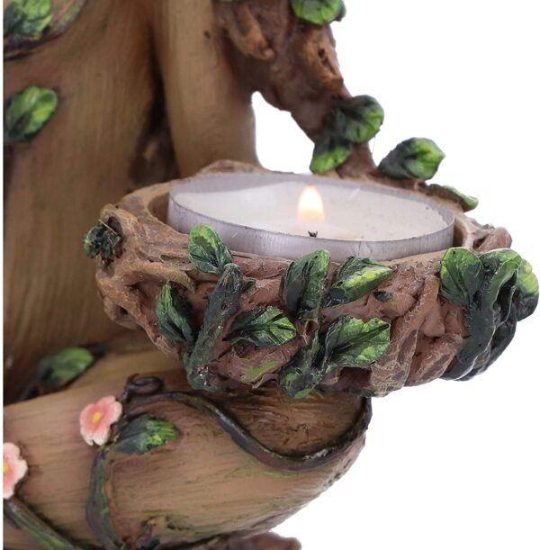 Light Collection~Balance of Nature Female Tree Spirit Tealight Candle Holder, Brown, 19cm
