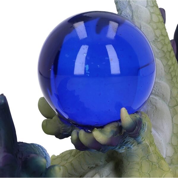 Fantasy Collection~ Playful Hatchling Dragon Figurine, Green/Purple, 14cm