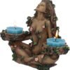 Light Collection~Balance of Nature Female Tree Spirit Tealight Candle Holder, Brown, 19cm