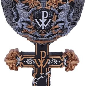 Magicun N.Giftware~Officially Licensed Powerwolf Metal is Religion Rock Band Goblet, One Size, Black