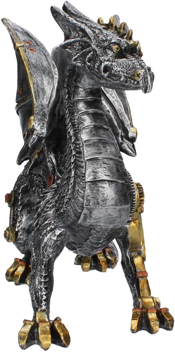 Steampunk Collection~Dracus Machina Figurine 29cm Silver