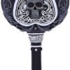 Wiccan Collection~B5141R0 Black and White Spirit Board Goblet Glass, Resin w/stainless steel insert, 18cm