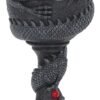 Fantasy Collection~ Dragon Coil Goblet 20cm Black, Resin w/Stainless Steel Insert