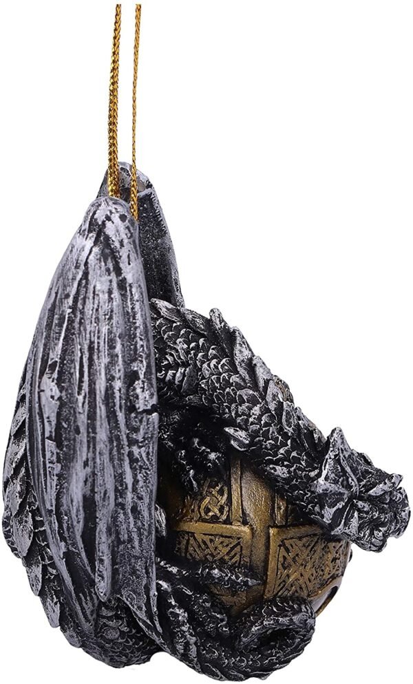 Magicun N.Giftware~Elden Festive Hanging Dragon Ornament, 8cm, Gold