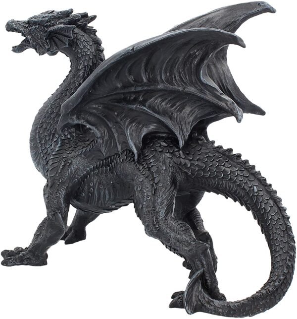 Magicun N.Giftware~Dragon Watcher Figurine 28.5cm Black