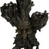 Light Collection~Green Man Tri Tealight Holder 25cm Brown