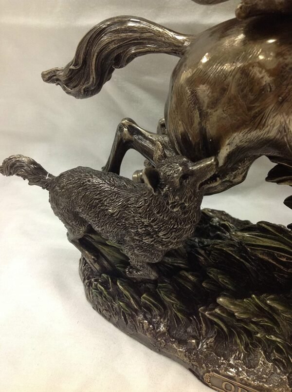 Magic  Collection~Odin Riding Sleipnir Sculpture Followed by Wolf