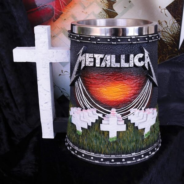 Band Merchandise~ Metallica-Master of Puppets Tankard, Resin, Black, 14.5cm