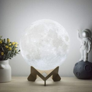 81f20c5fc4974782e59fc4aad447f2b4 Moon Lamp Moon Night Light 3D Printing Lunar Lamp Large 7.1In 3 Colors for Kids Gift for Women USB Rechargeable Touch Contral Brightness Yellow Warm and Cool White