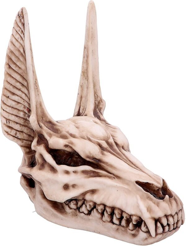 Mythology Collection~ D4736P9 Anubis Skull Figurine 17cm, Resin, Taupe, One Size