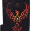Magicun N.Giftware~Anne Stokes Phoenix Rising Mythical Bird Embossed Purse, 18.5cm, Black